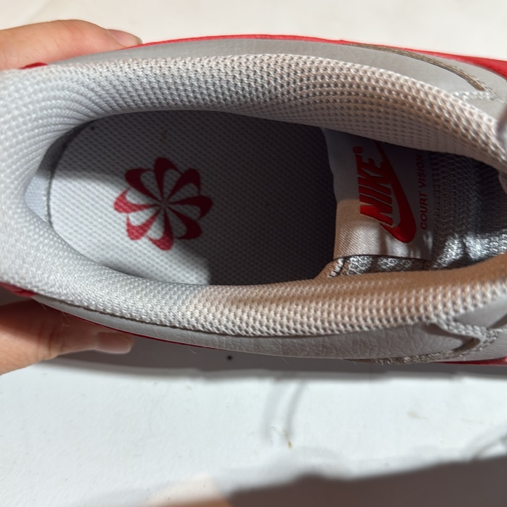 Nike Men's Gray and Red Sneakers - Picture 5 of 7